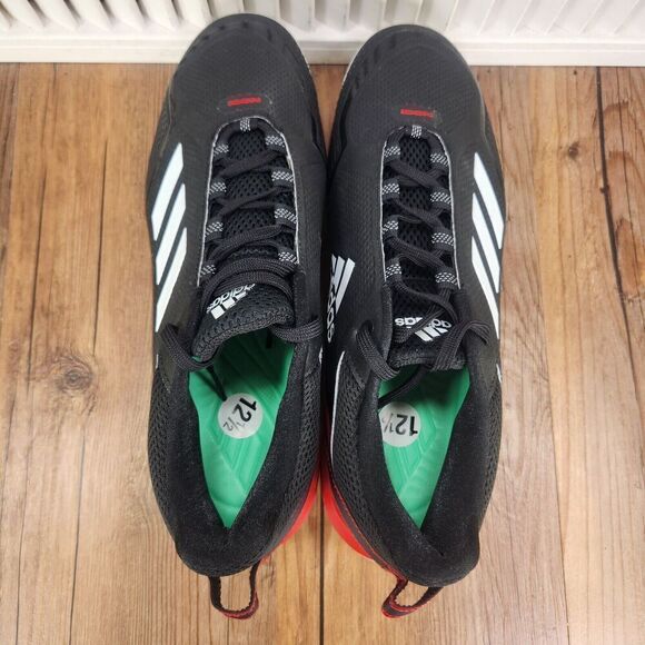 Adidas Icon 7 S23858 Mens Size 12.5 Black Red Metal Baseball Cleats Sneakers NEW - Picture 6 of 10